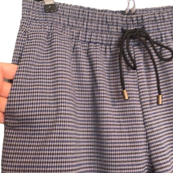Susan Graver houndstooth stretch waist adjustable cuff cargo pocket pants SP - Picture 4 of 12